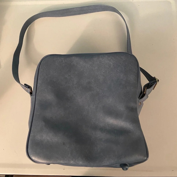 Vintage powder blue messenger‎ crossbody  bag - Picture 2 of 5
